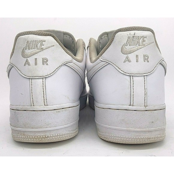 Nike Mens Air Force 1 AF1 315122-111 White on White Athletic Sneaker Size US 13